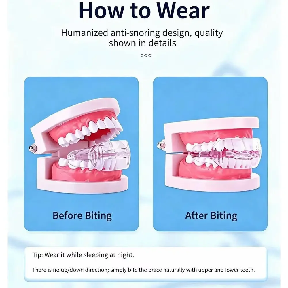 BPA Free Anti Snoring Mouthpiece for Adults, Dentist Approved Snore Stopper
